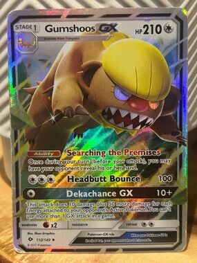 Pokémon Gumshoos GX 2017 Holo Rare